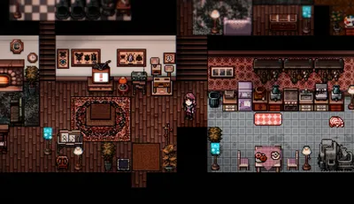 The interior of the player farmhouse in Welcome to Elderfield